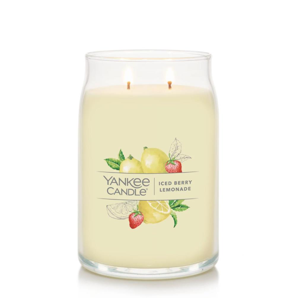 Yankee Candle Iced Berry Lemonade Large Jar Extra Image 1